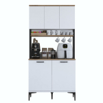 Eraldi seisev k&ouml;&ouml;gikapp Kalune Design JE193, valge v., 90.2 cm x 40 cm x 184.2 cm