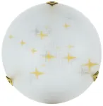 Valgusti lagi Candellux Lighting Stars 14-79520, E27, 2 x 60 W, valge v. / kuldne v., 40 x 40 cm