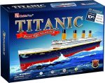3D-pusle Cubicfun Titanic T4011H, 80 cm x 20 cm, 113 tk, mitmev&auml;rviline