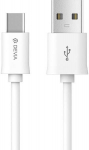 Juhe Devia USB To USB Type-C, USB Type C/USB, 100 cm, valge v.