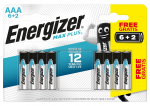 Patareid Energizer EN2400B6+2MPLUS, AAA, 1.5 V