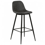 Baaritool, antratsiit v./must v., 51 cm x 46.6 cm x 101 cm