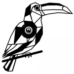 Valgusti seinale Opviq 611 - A, E27, 1 x 100 W, must v.