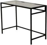 Kirjutuslaud Kalune Design Network Calisma Masasi 552NOS1702, 100 cm x 45 cm, 75 cm, must v.