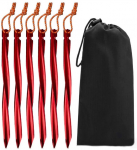 Telgivaiad Basic Nature Y-STAKE Spiral Tent Pegs, punane v., 25 cm, 6 tk