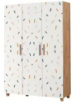 Riidekapp Kalune Design Leva Line, pruun v./valge v., 48 cm x 120 cm x 189 cm