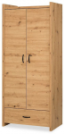 Riidekapp Klups Amelia, tamm v., 85 cm x 50 cm x 190 cm