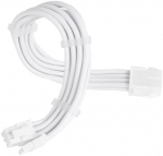 Kaabel SilverStone 6+2 pin PCI-E - 6+2 pin PCI-E SST-PP07E-PCI8W-V2 6+2-Pin-PCIe female, 6+2-Pin-PCIe male, 0.3 m, valge v.