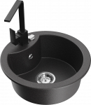 K&ouml;&ouml;givalamu Mexen Diego 6512481000-76+670300-70, graniit, 48.8 cm x 48.8 cm x 16.7 cm, must