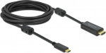 Kaabel Delock 85972 4K@60Hz USB-C Male, HDMI Male, 5 m, must v.