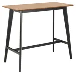 Baarilaud Roxby, tamm v./must v., 120 cm x 60 cm x 105 cm