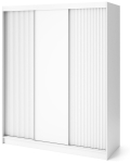 Riidekapp Biancco III, valge v., 180 cm x 220 cm x 60 cm