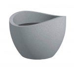 Lillepott Scheurich Stony Grey 59565, plastik, hall