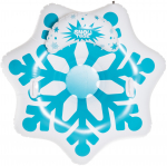 T&auml;ispuhutav kelk Atom Snowflake, sinine v./valge v., 130 cm x 130 cm