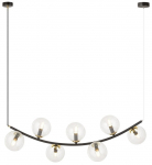 Valgusti rippuv Emibig Ritz 7, E14, 7 x 10 W, must v.