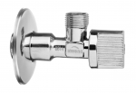 Nurgaventiil Invena ZW-50-W10-L, wc paagi jaoks, pesumasinale, 1/2" x 3/8"