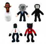 Pehme m&auml;nguasi HappyJoe Skibidi Toilet, mitmev&auml;rviline, 25 cm, 5 tk