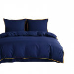 Voodipesukomplekt PIC-01, tumesinine, 160 x 200 cm