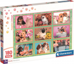 Pusle Clementoni Puppies Collage 29788, 33.5 cm x 48.5 cm, 180 tk, mitmev&auml;rviline