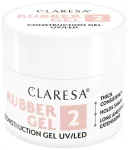 Vormitav k&uuml;&uuml;negeel Claresa Rubber Gel, warm light pink v., 90 ml
