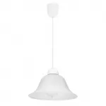 Valgusti rippuv Candellux Lighting Lenis, E27, 1 x 60 W, valge v. / valge v.