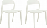 Toolide komplekt Beliani Somers, matt, valge v., 51 cm x 48 cm x 77 cm, 2 tk
