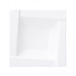 Taldrik supi Ambition Kubiko, 18 cm x 18 cm x 4.5 cm, valge v.