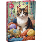 Pusle CherryPazzi Knitty Cat 31131, 70 cm x 50 cm, 1000 tk, mitmev&auml;rviline