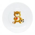 V&auml;ike taldrik Ambition Junior Eddie, 1 aasta, 19.2 cm, portselan, pruun v./valge v./punane v.