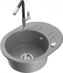 K&ouml;&ouml;givalamu koos kraaniga Mexen Kevin Flora, graniit, 58.6 cm x 45.8 cm x 19 cm, must/hall/kroom