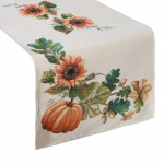 Piklik laudlina ristk&uuml;likukujuline 1220, roheline/oranž/pruunikas, 40 x 100 cm