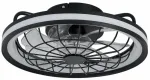 Laeventilaator koos lambiga CristalRecord Rafale 85-921-40-180, 50 W, 1 tk, must v.