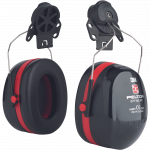 M&uuml;rasummutavad k&otilde;rvaklapid, kiivriga &uuml;hilduv 3M Peltor H540P3E-413-SV, must v./punane v., Universaalne suurus