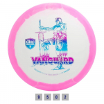Discgolfi ketas Discmania S-Line Horizon Vanguard, 21 cm x 21 cm, valge v./roosa v.
