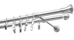 Kardinapuu komplekt Olimp Monako, 360 cm, &Oslash; 19 mm, roostevaba teras v.