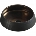 Vannitoa kraanikauss Mexen Ariana, keraamiline, 43.5 cm x 43.5 cm x 14.5 cm, kuldne/must