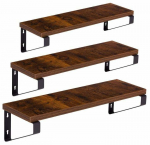 Seinariiul ModernHome ME-ATS21, pruun/must, 40 cm x 13 cm x 10.5 cm, 3 tk