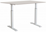 Kirjutuslaud reguleeritava k&otilde;rgusega Sun-Flex EasyDesk Adapt III, valge v./hall v.