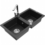 K&ouml;&ouml;givalamu Mexen Mario, graniit, 82 cm x 43.6 cm x 16.1 cm, h&otilde;be v./must v./kroom v.