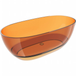 Vann, teisaldatav Mexen Pure, 170 cm x 80 cm x 58 cm, ovaalne, rust transparent v.