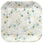 &Uuml;hekordne taldrik Paw Decor Collection Golden Eucaliptus, &Oslash; 23 cm, 8 tk