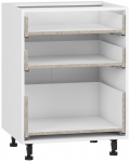 Karkass, alumise kapi jaoks Vento D3S_H-60/82, 52 cm x 60 cm, 82 cm, valge v.