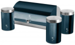 Leivakast ja hoiukarpide komplekt Berlinger Haus Metallic Line Aquamarine BH-6734, h&otilde;be v./t&uuml;rkiissinine v.