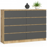 Kummut Akord Furniture Factory K140, hall v./artisan oak v., 99 cm x 138 cm x 40 cm