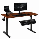 Arvutilaud reguleeritava k&otilde;rgusega ModernHome JSD-C5-1-16, 140 cm x 60 cm, 72 - 118 cm, tamm v.