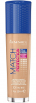 Vedel jumestuskreem Rimmel London Match Perfection SPF20, SPF 20, 203 true beige, 30 ml