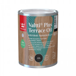 Puidu&otilde;li Tikkurila Valtti Plus Terrace Oil, must, 0.9 l