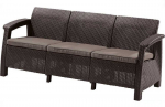 &Otilde;uesohva Keter Corfu, pruun v., 182 cm x 70 cm x 79 cm