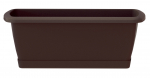 Lillekast Prosperplast Respana ISE800P, plastik, 80 cm x 18.4 cm, &Oslash; 80 cm, tumepruun v.