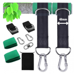 Kiikkinnituste komplekt 4IQ, 4.8 cm, must v./roheline v.